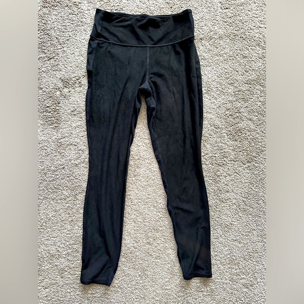 Athleta Faux suede leggings